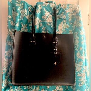 Billy Kirk No 235 Black Leather Tote Bag